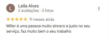 Avaliação de cliente