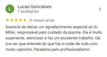 Avaliação de cliente