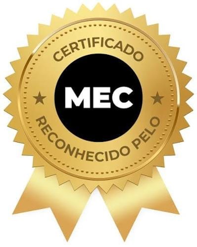 Selo de certificado reconhecido pelo MEC